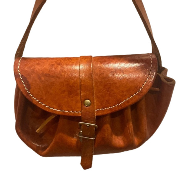 Handbags - Small Brown Leather Crossbody